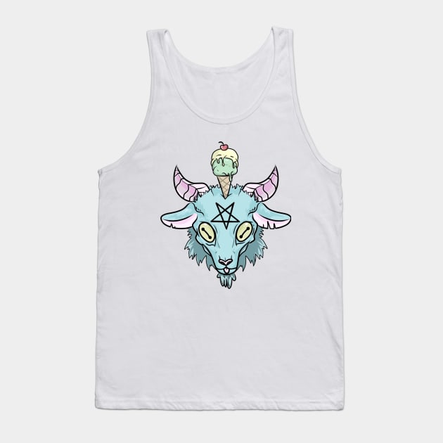 Ice cream Baphomet Tank Top by yourlocalartplug